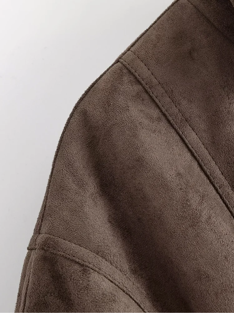 The Tie-Waist Cruelty-Free Suede Jacket