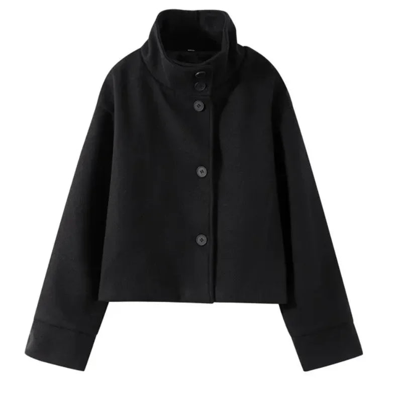 The High-Neck Asymmetric Coat