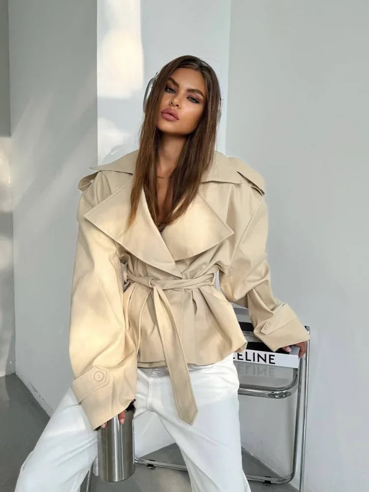 The Cropped Wrap Trench