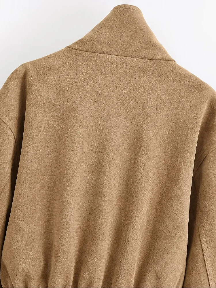 The Tie-Waist Cruelty-Free Suede Jacket