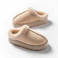 The Faux-Suede Platform Slipper