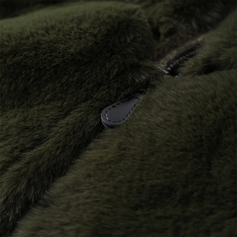 The Cruelty-Free Fur Panel Zip Jacket