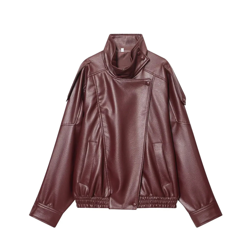 The Oversized Cruelty-Free Leather Jacket