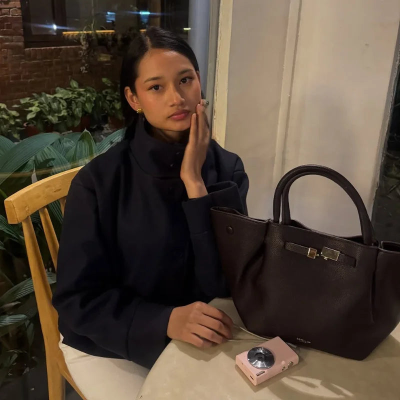 The High-Neck Asymmetric Coat