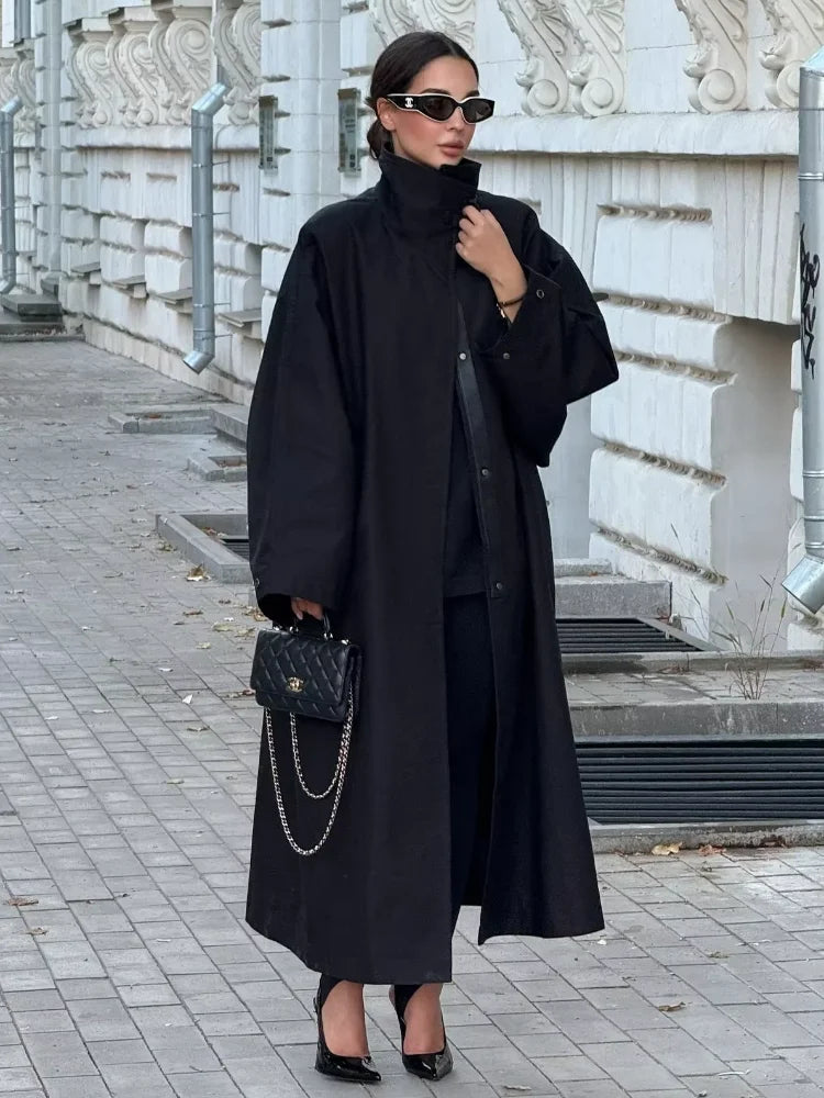 The Long Stand-Collar Trench