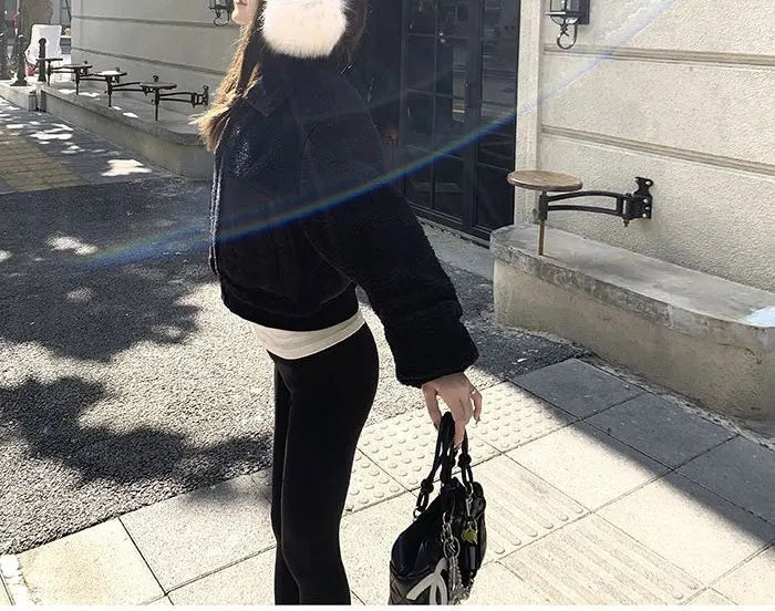 The Cropped Sherpa Zip Jacket