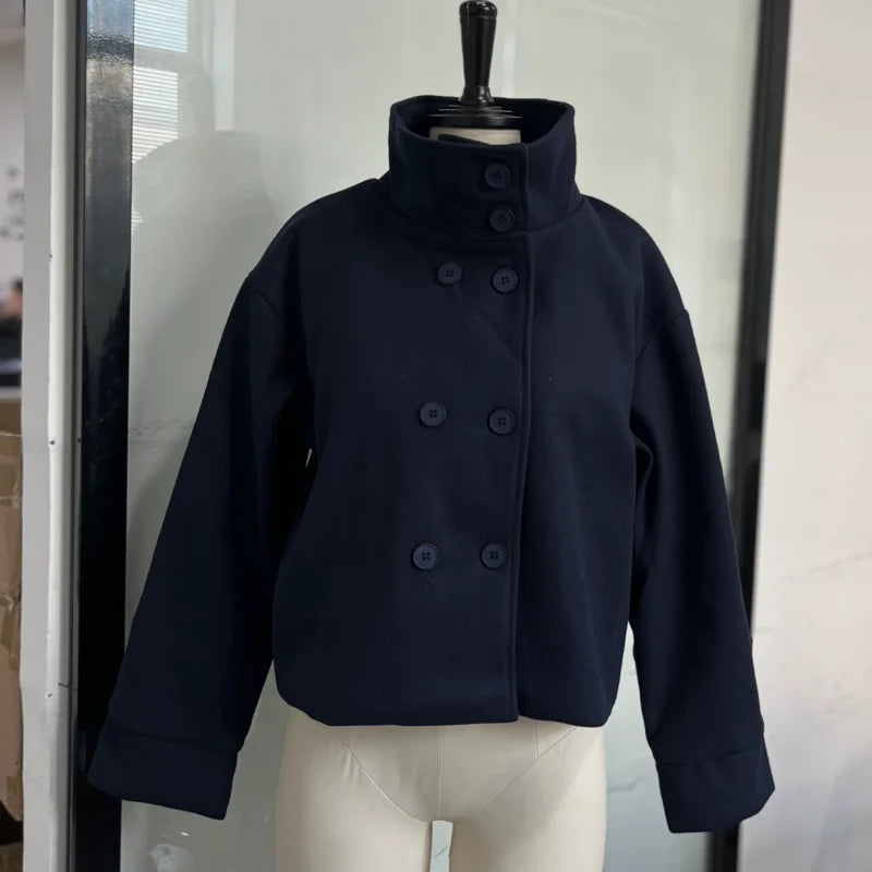 The Stand-Collar Boxy Jacket