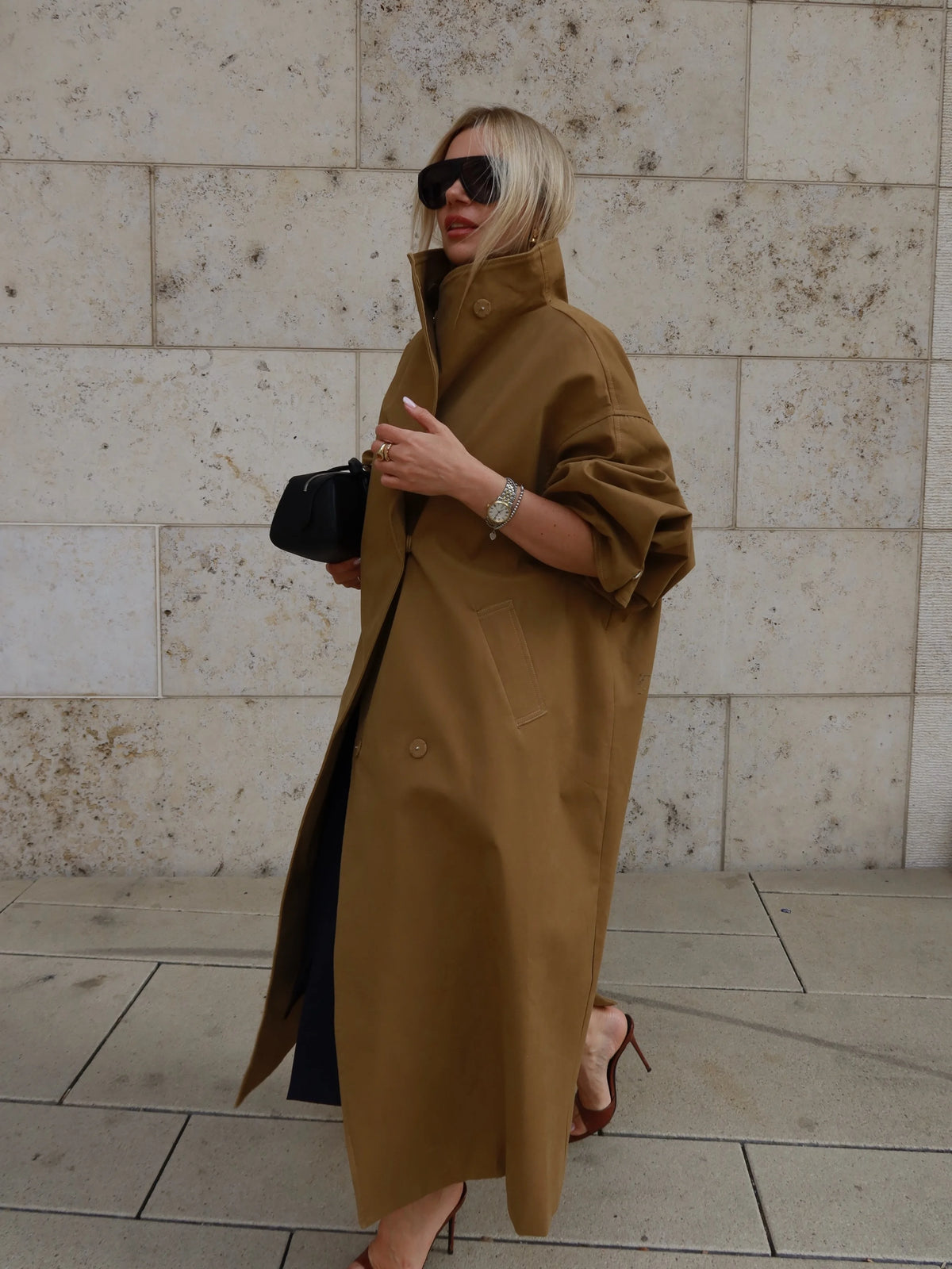 The Oversized Stand-Collar Trench