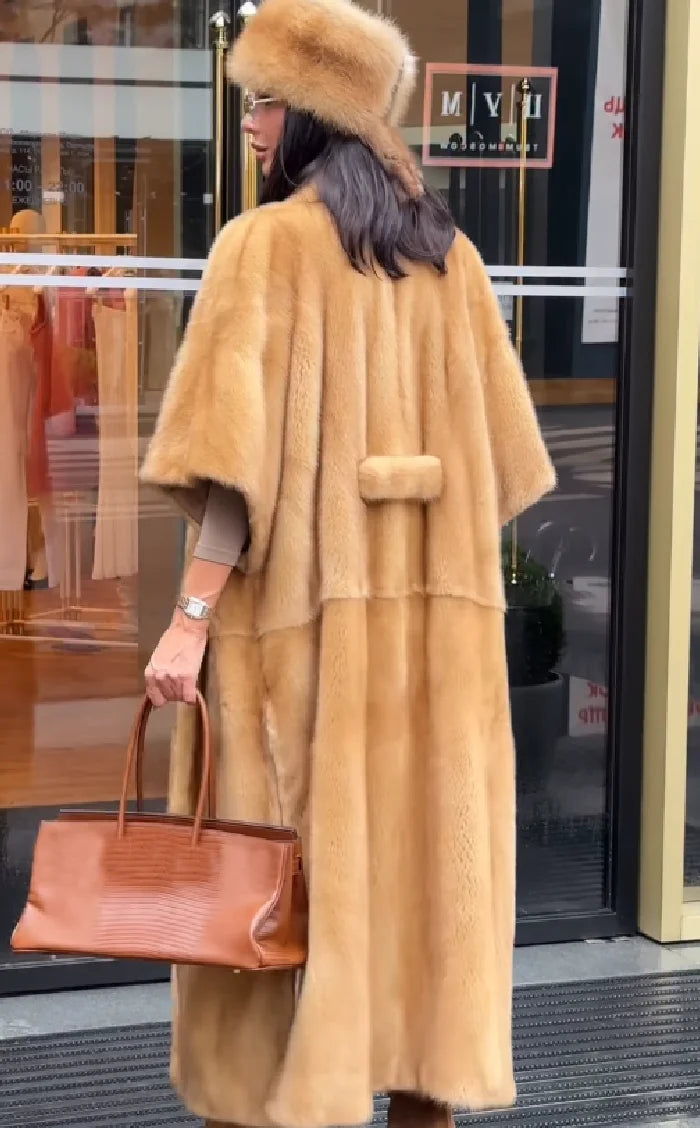 The Cruelty-Free Fur Shawl Maxi Coat