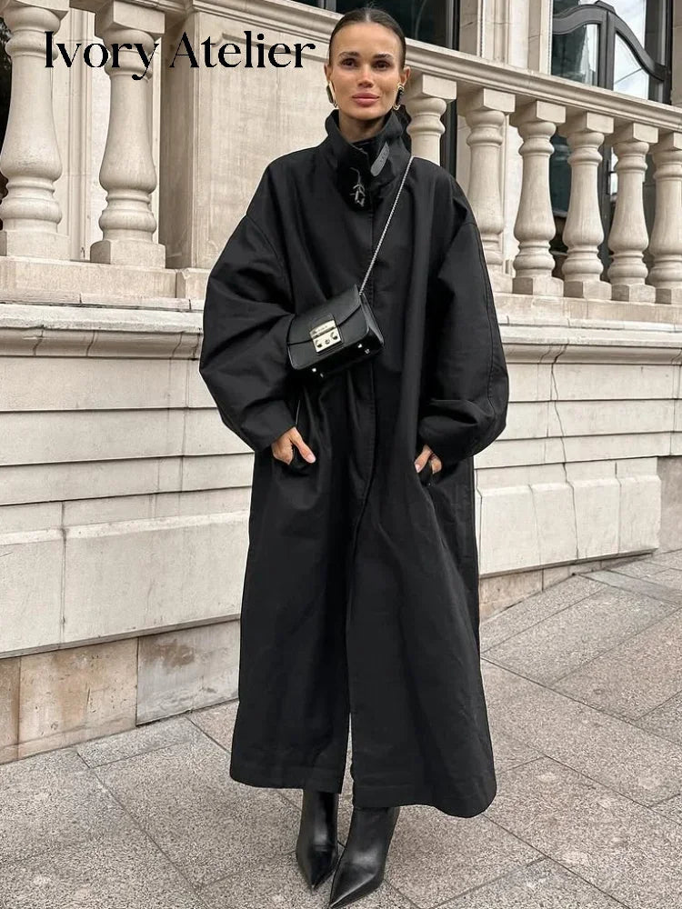 The Long Stand-Collar Trench