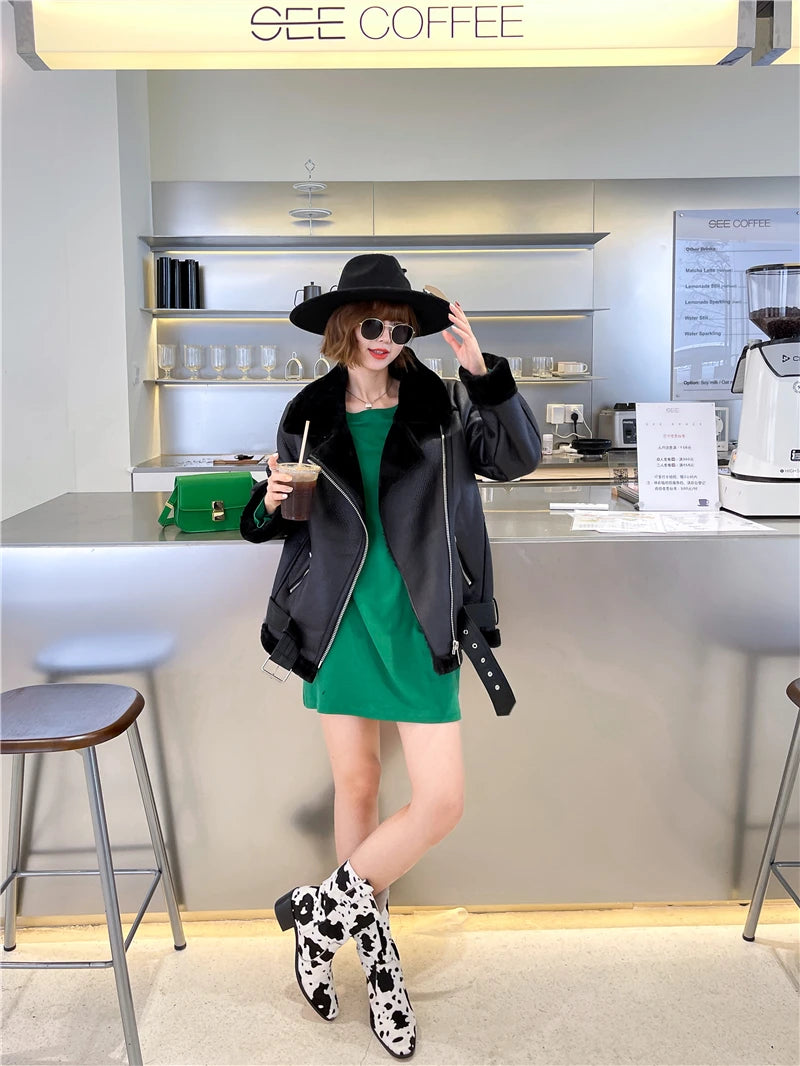 The Shearling-Look Aviator Jacket