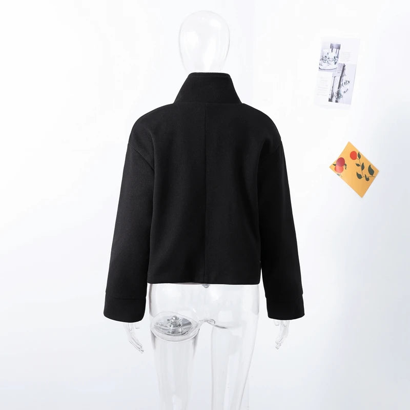 The Stand-Collar Boxy Jacket