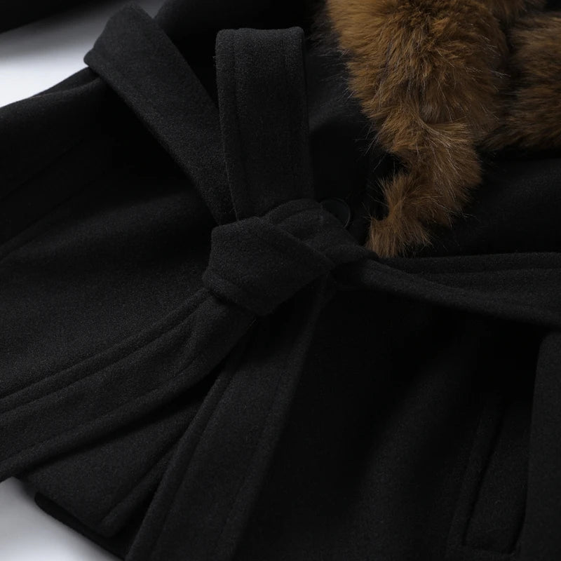 The Lace-Up Shawl-Collar Coat
