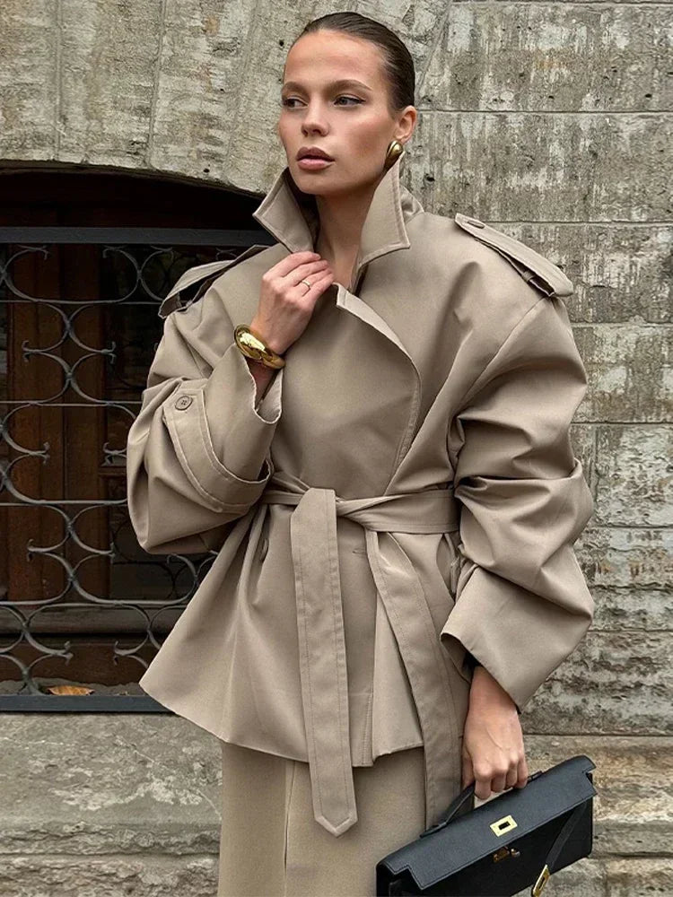 The Cropped Wrap Trench