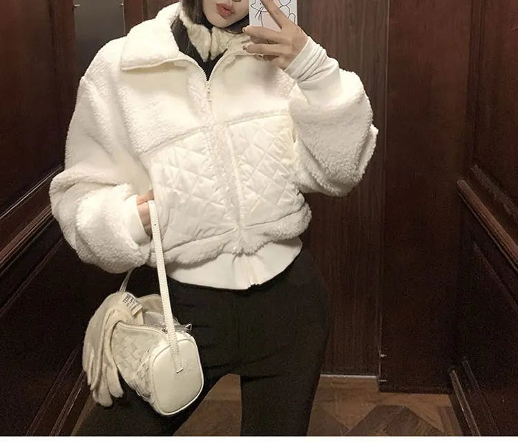 The Cropped Sherpa Zip Jacket