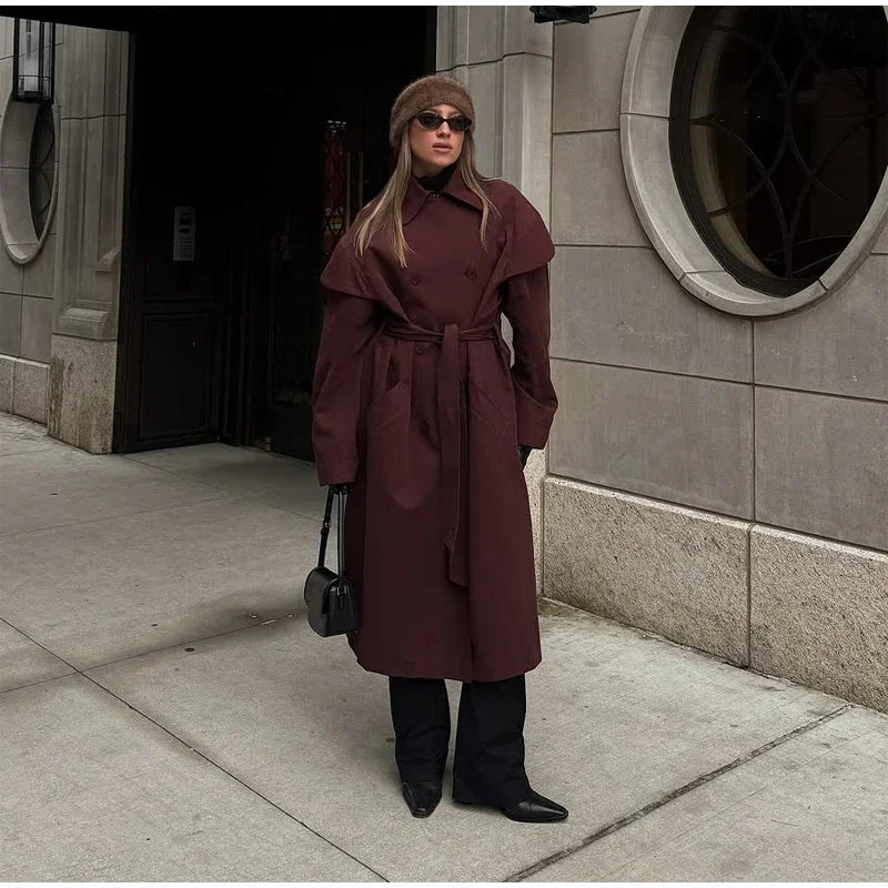 The Cape-Collar Belted Trench