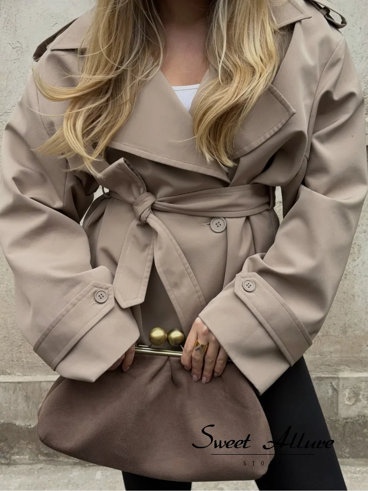 The V-Neck Belted Trench
