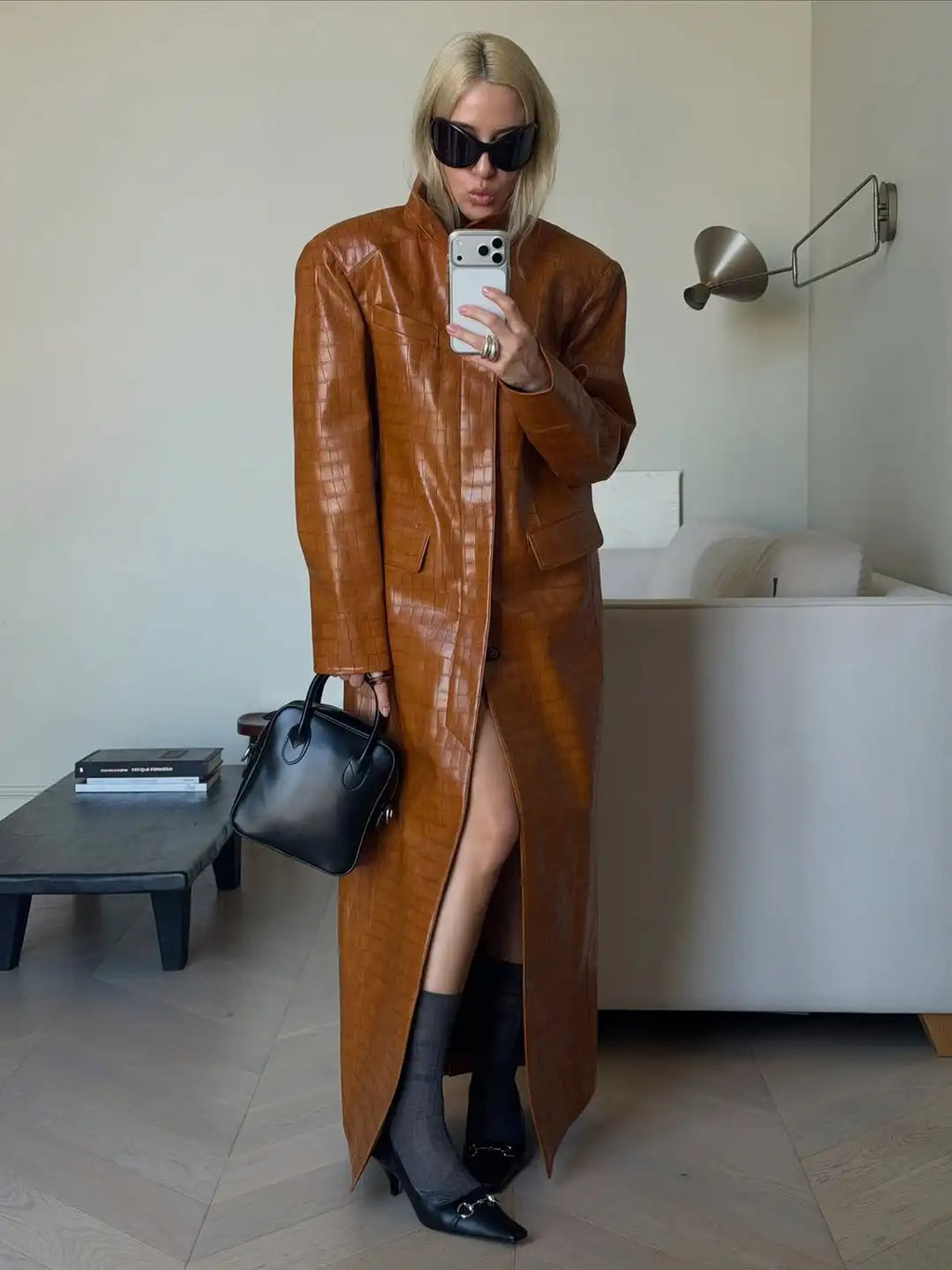 The Croc-Embossed Trench
