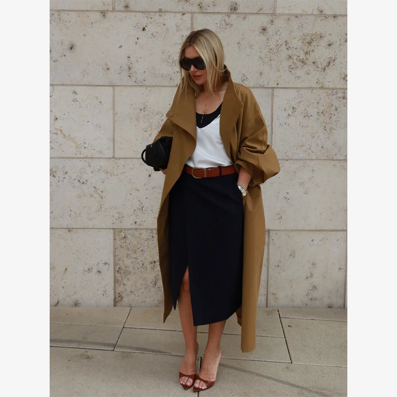 The Oversized Stand-Collar Trench