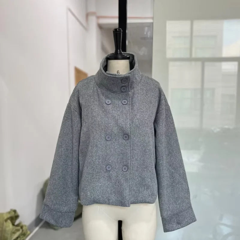 The Stand-Collar Boxy Jacket