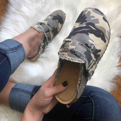 Flat Heel Round Toe Women's Vintage Clogs