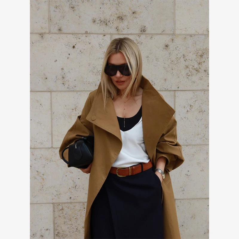 The Oversized Stand-Collar Trench