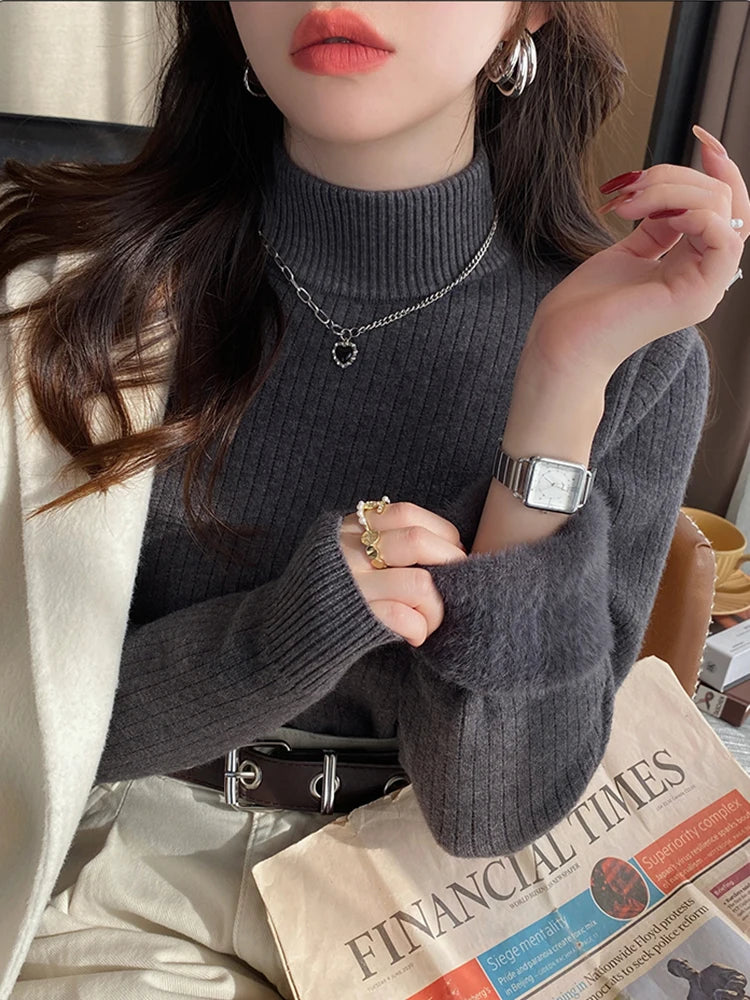 The Lined Knit Turtleneck
