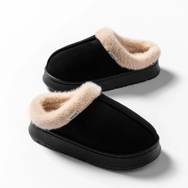 The Faux-Suede Platform Slipper