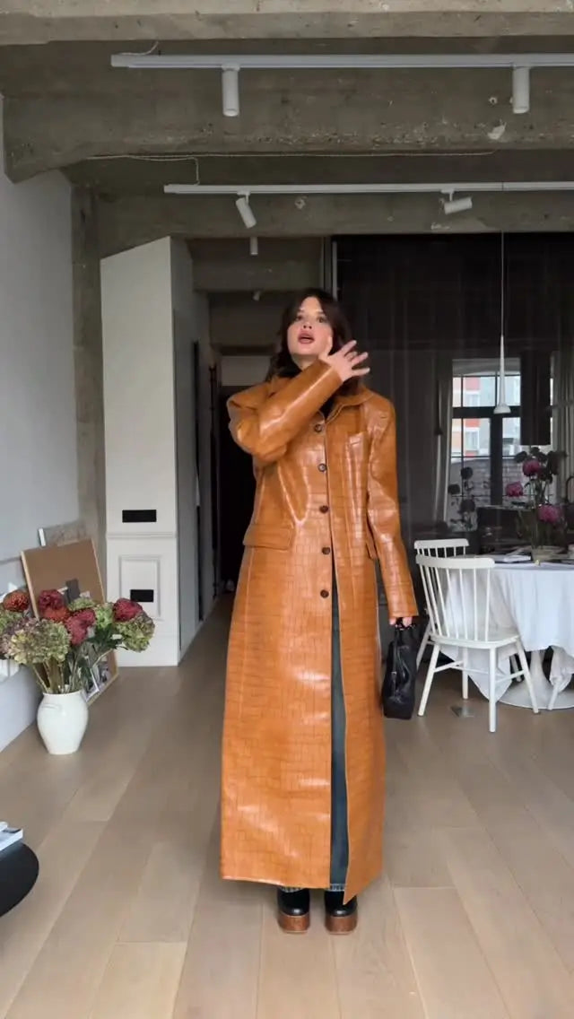 The Croc-Embossed Trench