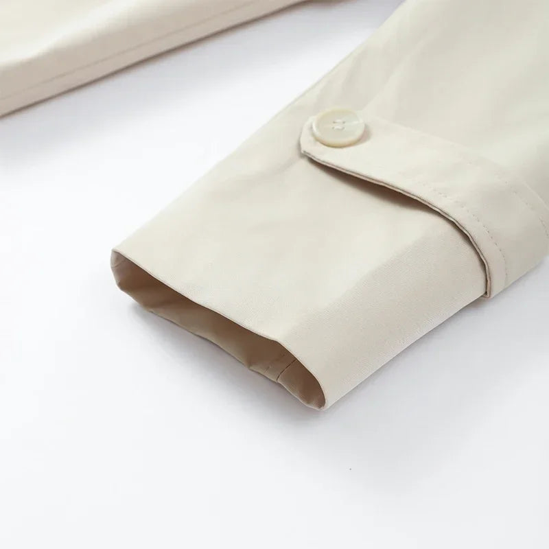The V-Neck Belted Trench