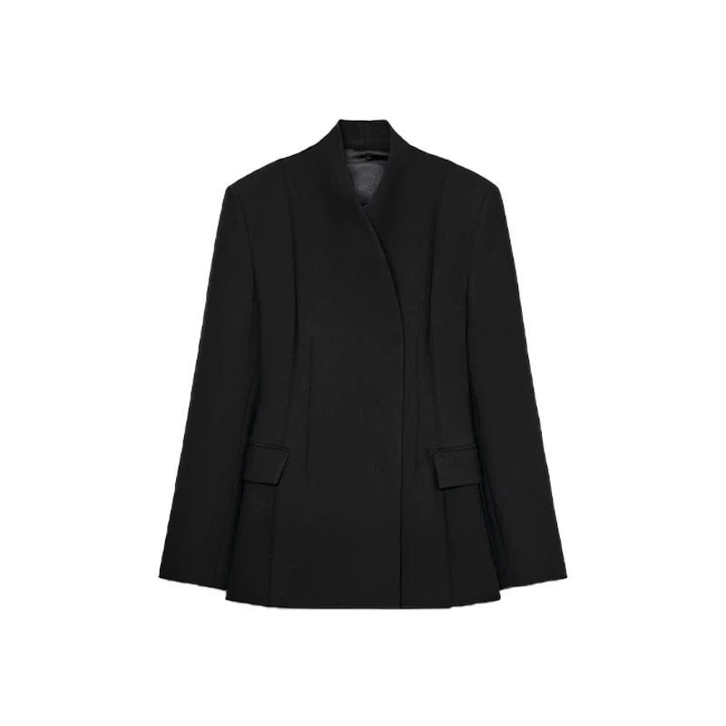 The Cruelty-Free Fur Lapel Long Coat