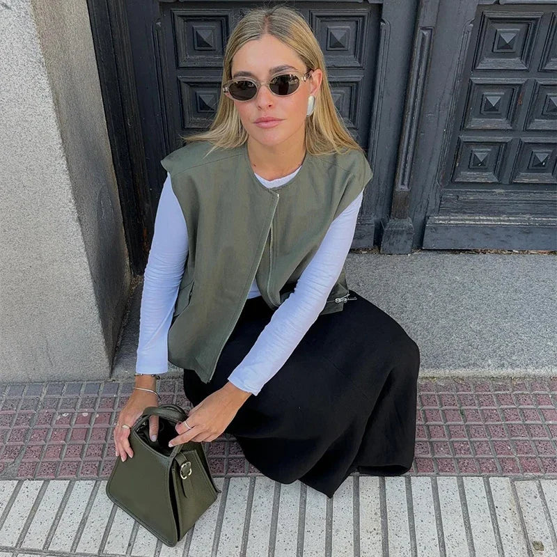 The Cropped Wrap Trench