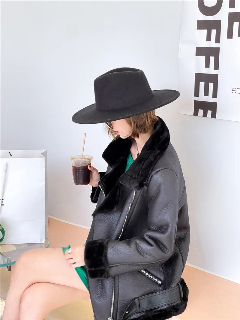 The Shearling-Look Aviator Jacket