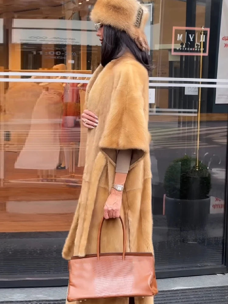 The Cruelty-Free Fur Shawl Maxi Coat