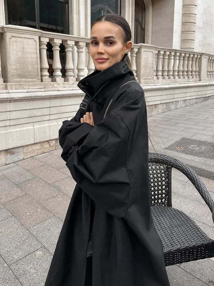 The Long Stand-Collar Trench