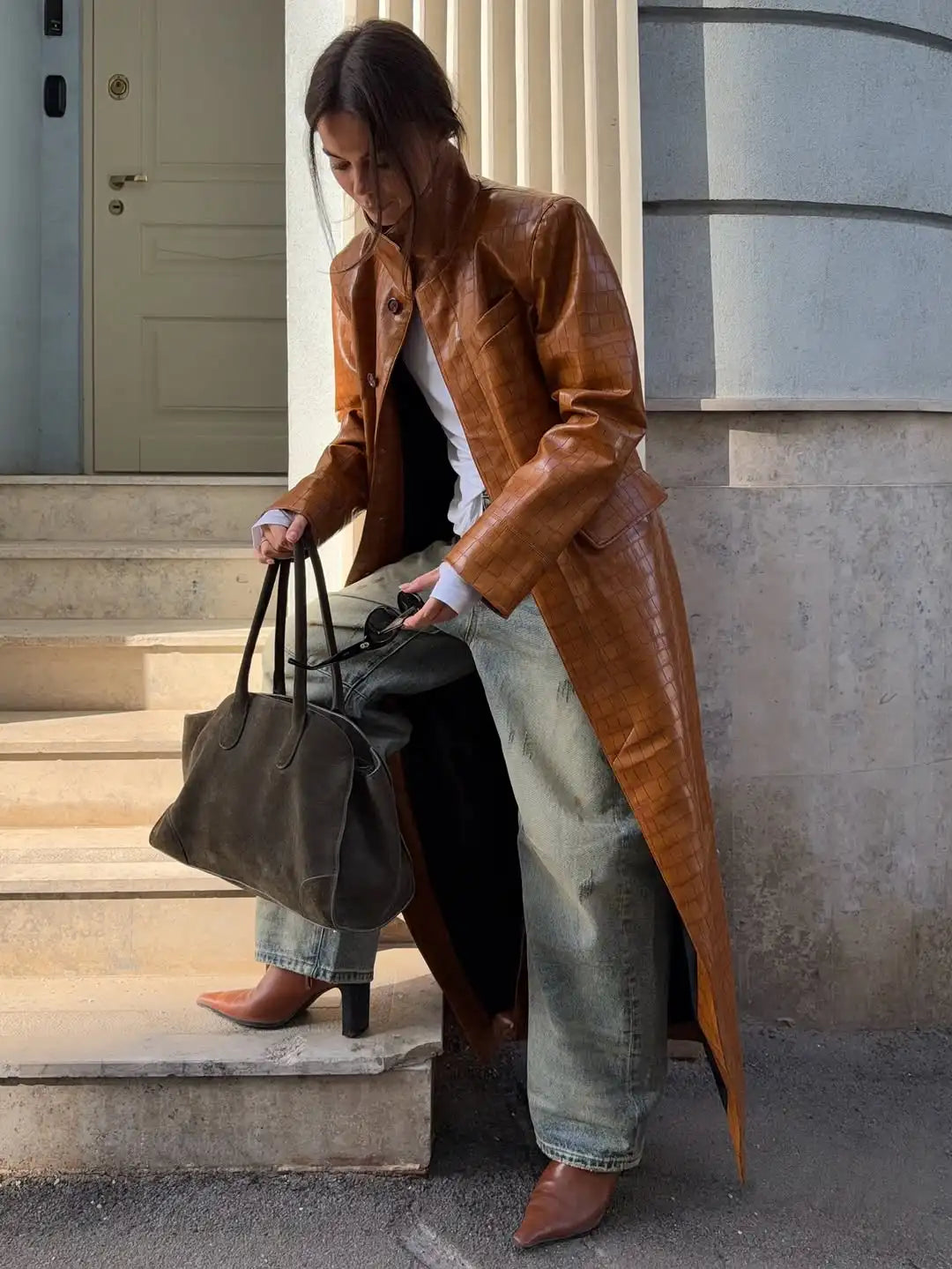 The Croc-Embossed Trench