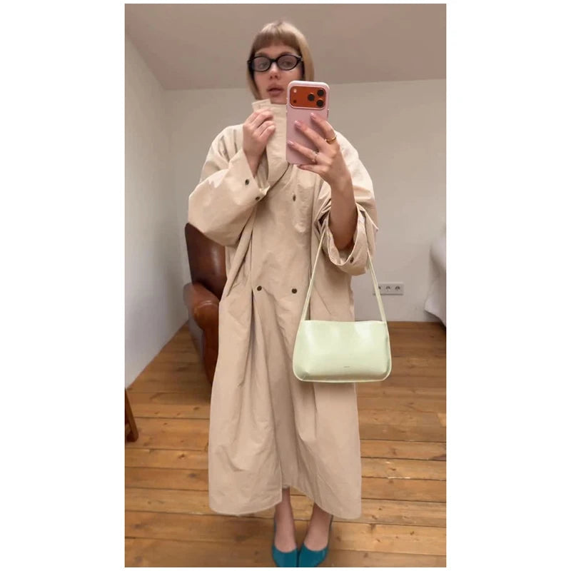 The Oversized Stand-Collar Trench