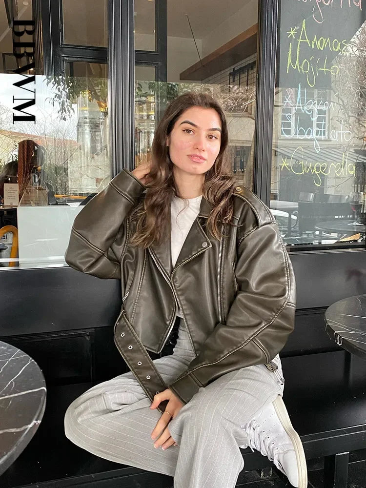 The Belted Moto Jacket