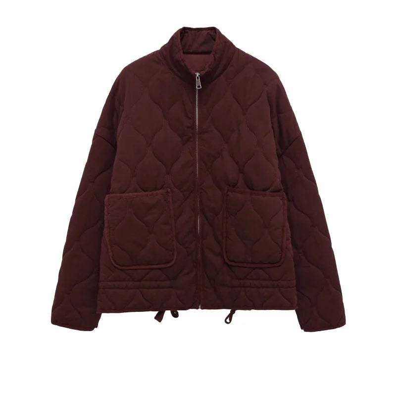 The Quilted High-Collar Jacket
