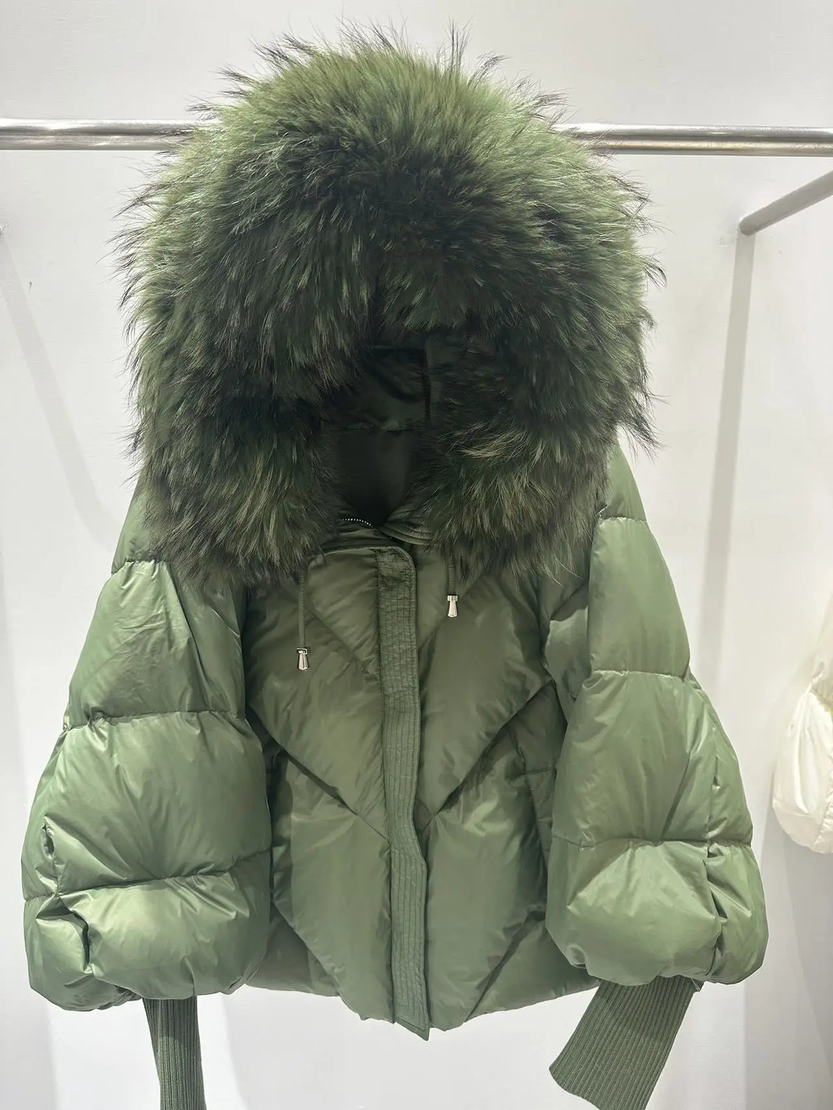 The Down Puffer with Natural Fur Collar