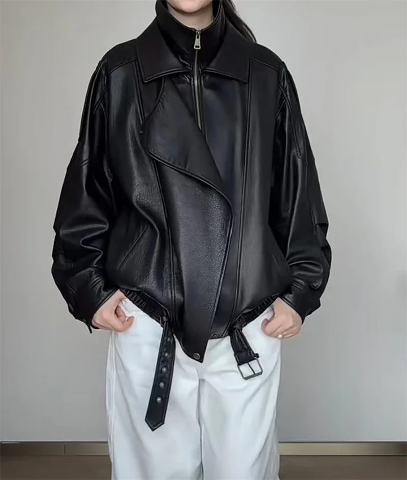 The Cruelty-Free Leather Biker Jacket