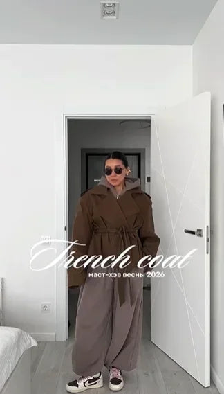 The Cropped Wrap Trench