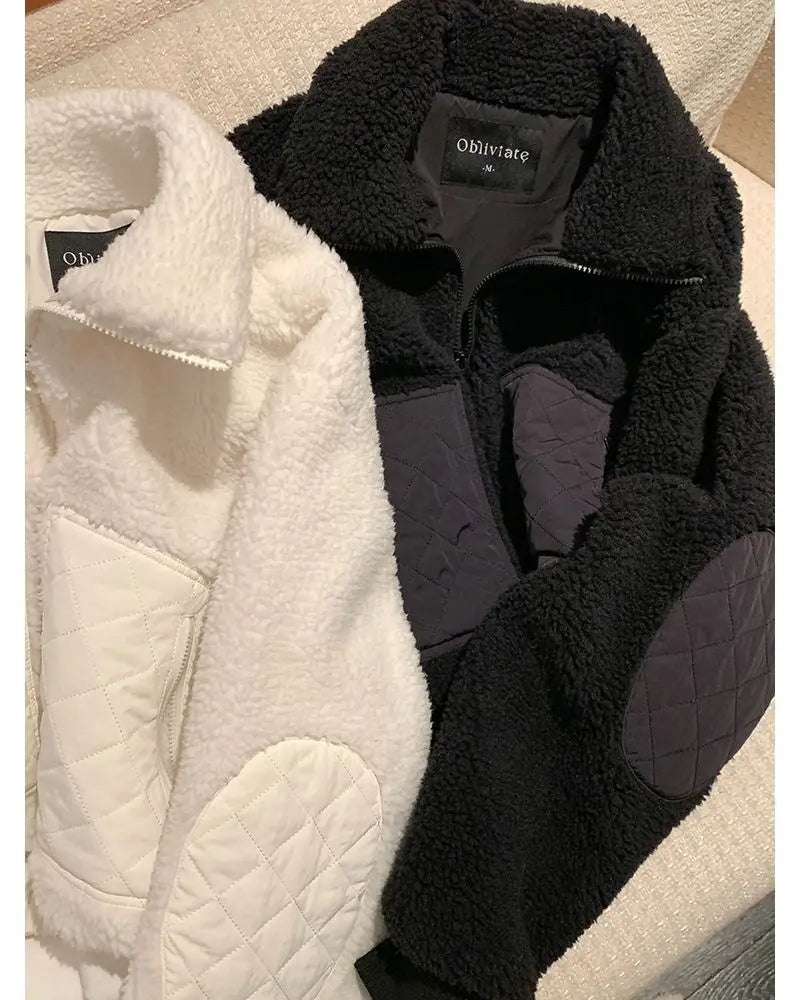The Cropped Sherpa Zip Jacket