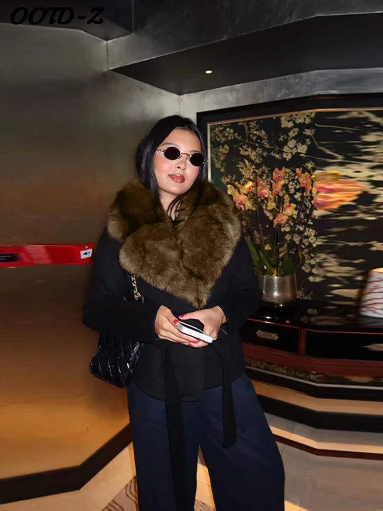 The Lace-Up Shawl-Collar Coat