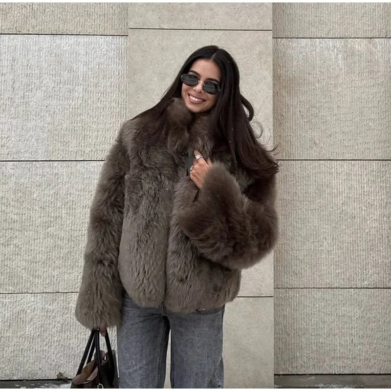 The Mink-Look Cruelty-Free Fur Jacket
