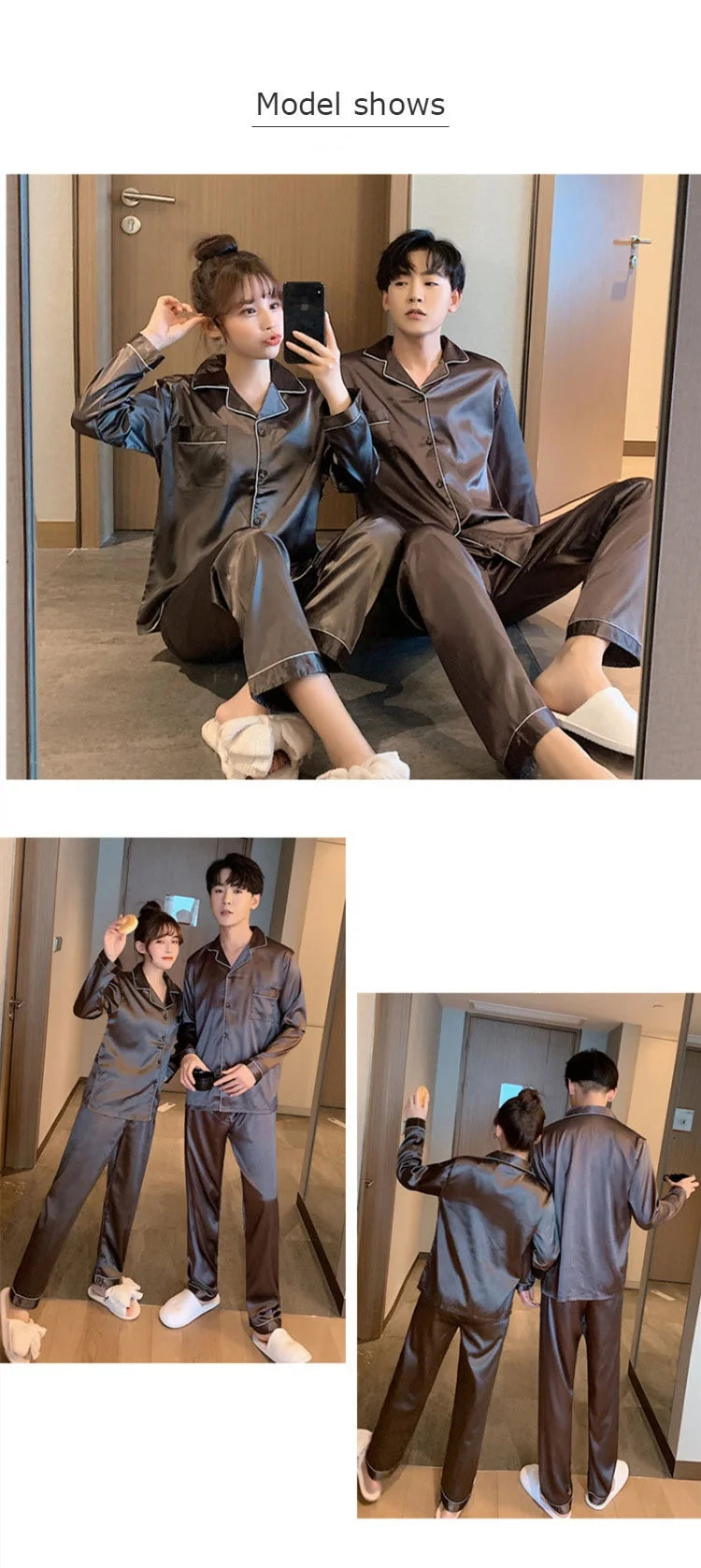 The Classic Satin Button-Down Pajamas