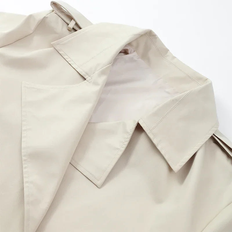 The V-Neck Belted Trench