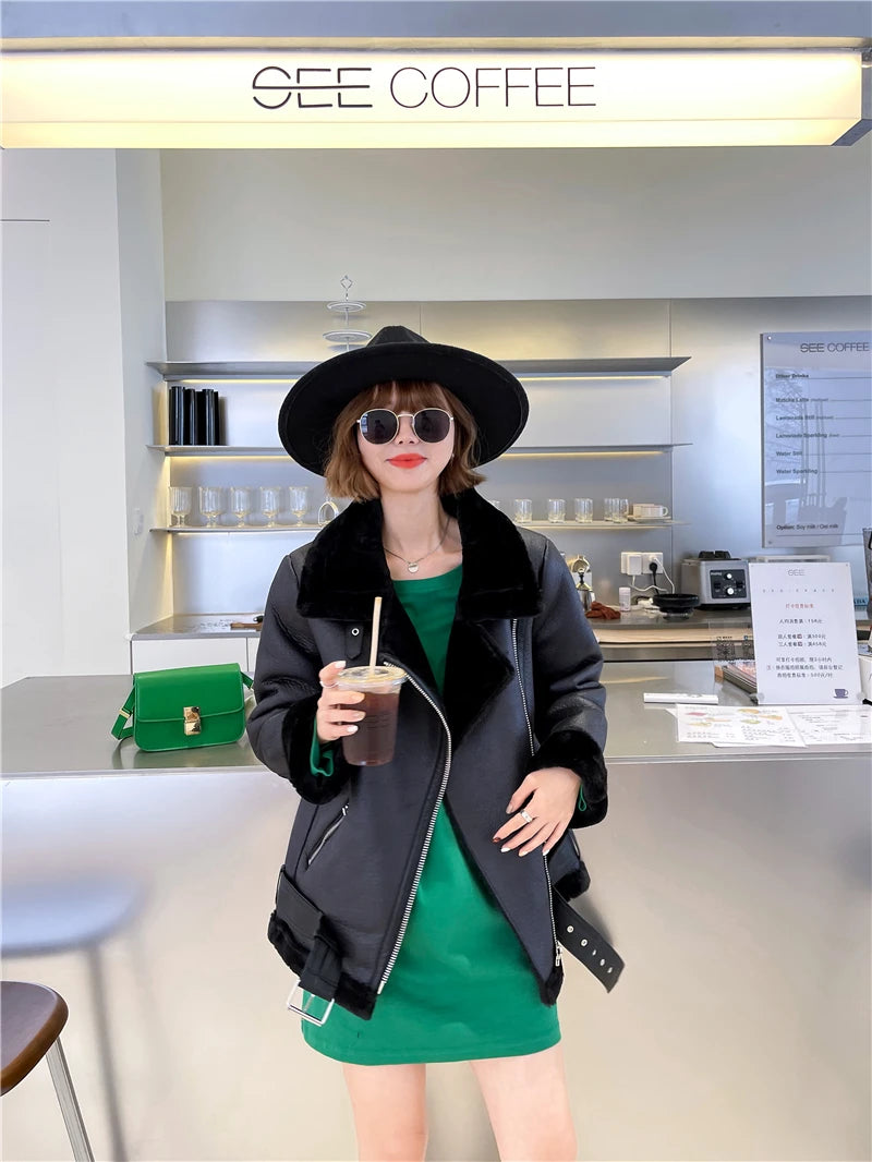 The Shearling-Look Aviator Jacket