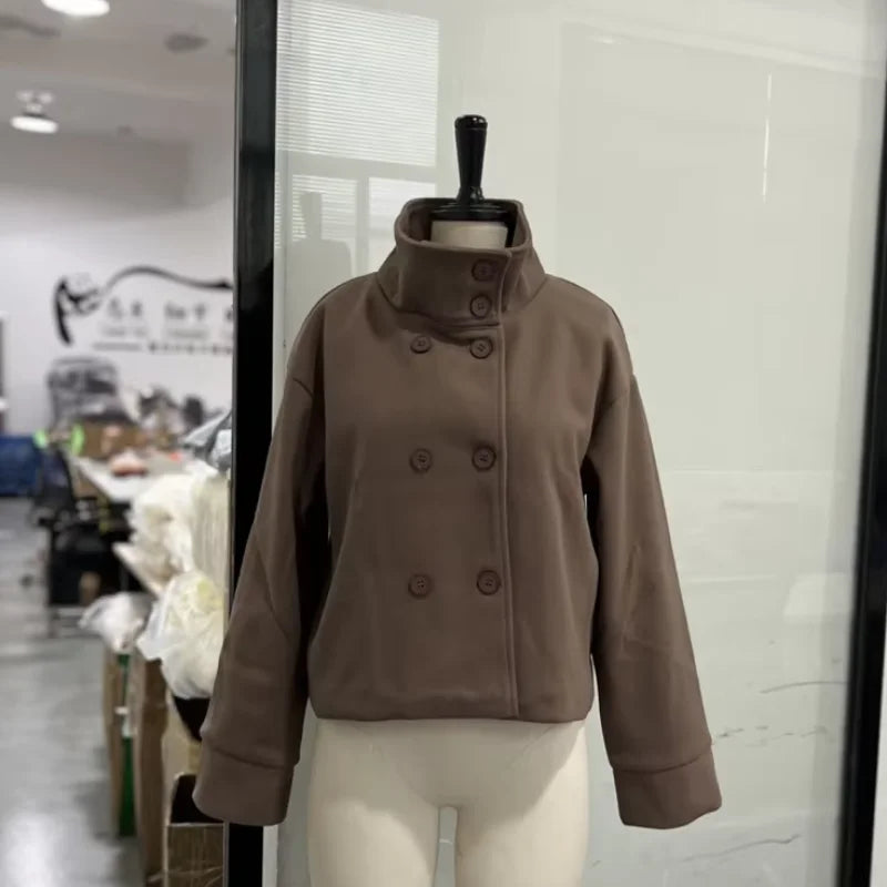 The Stand-Collar Boxy Jacket