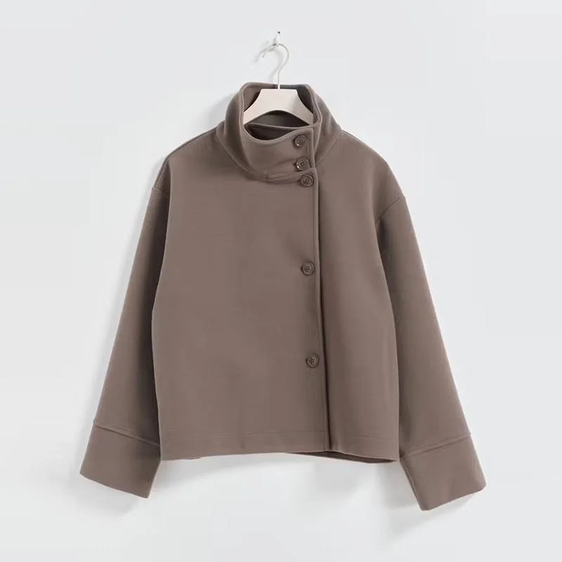 The High-Neck Asymmetric Coat